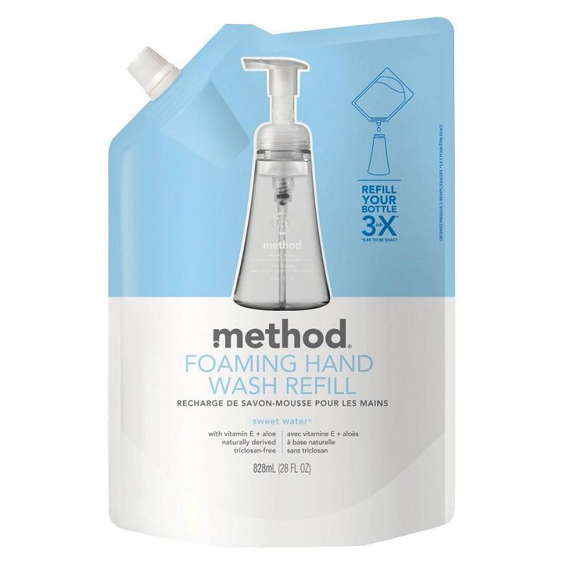 Method Foaming Sweet Water Hand Soap Refill - 28oz, 1 of 4