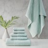 Vynxaria Seafoam 6 Piece Antimicrobial Cotton Tencel Towel Set - 2 of 4
