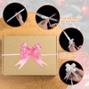 Unique Bargains Plastic Durable Glossy Appearance Waterproof Gift Wrap Satin Pull Bows 100 Count - 4 of 4