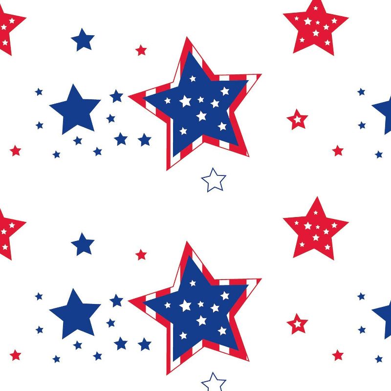 KOVOT 3 Count Tablecloths Patriotic Party Supplies Fourth of July Heavy Duty Disposable Plastic Table Cover -3 Pack 54" x 108", 3 of 5
