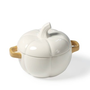 Ceramic Cocotte White - Bullseye's Playground™ - 1 of 4