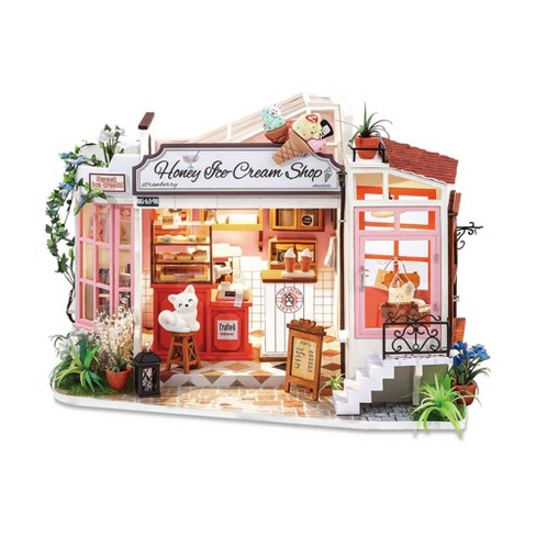 DIY Miniature House Kit: Honey Ice-Cream Shop - Hands Craft