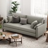 GlasFlength Accent Chairs Leisure and Reading Lounge Armchair, Suitable for Living Room, Bedroom, Office, Gray, 78.3"*33.1"*31.5" - 2 of 4