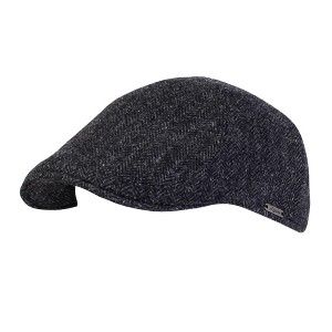 Wigens Men's Herringbone Shetland Pub Cap with Curved Peak - 1 of 2