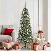 vidaXL Artificial Christmas Tree with 300 LEDs Green 76 x 76 x 150 cm - 2 of 4