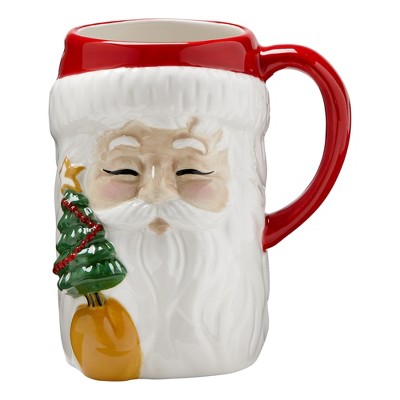 C&f Home 16oz Santa Cute Christmas Mug : Target