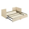 NicBex Twin Size Daybed with Trundle Upholstered Day Bed Frame 81" Daybed with Adjustable Trundle for Living Room - 4 of 4