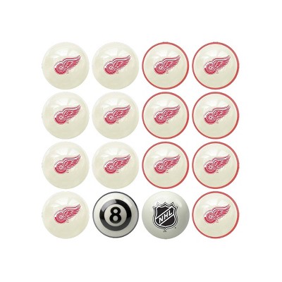 NHL Detroit Red Wings Home & Away Billiard Ball Set