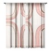 Iveta Abolina Mid Century Line Art Single PanelSheer Window Curtain - Deny Designs - image 3 of 4