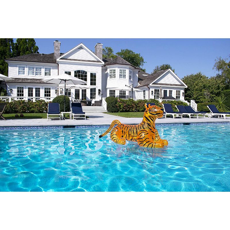 Swimline 73" Inflatable Tiger Ride-On Pool Float, 3 of 5