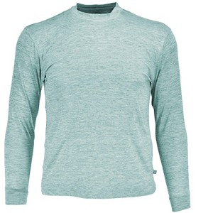 Banana Boat UPF 50+ Men's 4-Way Stretch Long Sleeve Tee Shirt | Space Dyed - 1 of 3