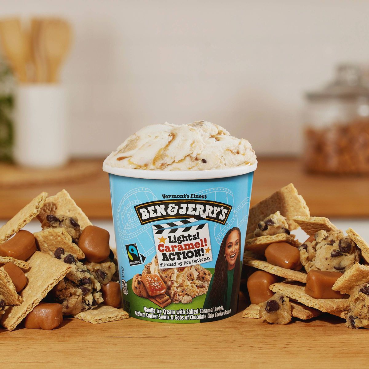 Ben & Jerry's Lights Caramel Action Ice Cream - 16 fl oz - thumbnail 3
