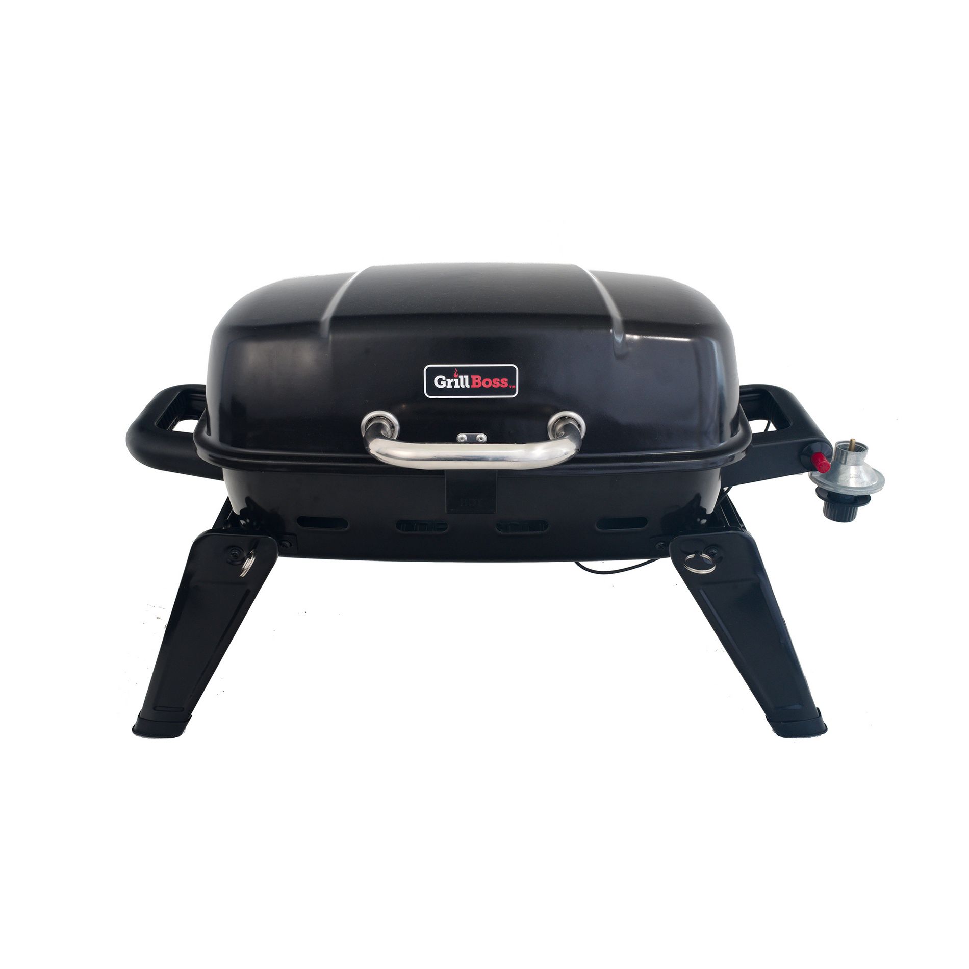 Grill Boss 1 Burner Portable Gas Grill, Propane Tabletop for Outdoor Cooking