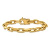 Chisel Stainless Steel Polished Yellow IP-plated 7mm 7.75" Open Link Bracelet - 4 of 4