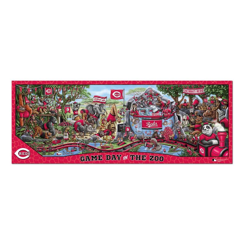 MLB Cincinnati Reds Game Day at the Zoo Jigsaw Puzzle - 500pc, 2 of 4