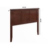 AFI Furnishings Madison Full Headboard with Turbo Charger in Walnut - 4 of 4