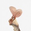 Anna-Kaci Sheer Organza Bow Hair Clip with Rhinestone Embellishments and Elegant Layered Design - Pink - 3 of 4