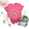 Simply Sage Market Women's Bunnies Floral Wreath Short Sleeve Graphic Tee - 3 of 4