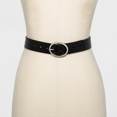 Women's Adjustable Jean Belt with Rounded Design Buckle - Universal Thread' - image 2