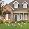 Big Dot of Happiness Flamingle Bells - Pink Flamingo Christmas Lawn Decorations - Outdoor Tropical Christmas Yard Decorations - 10 Piece - 2 of 4