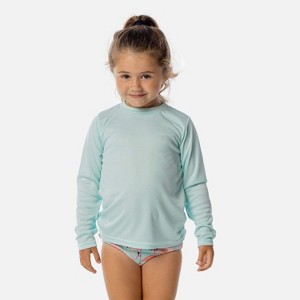 Vapor Apparel UPF 50+ UV Sun Protection Toddler Long Sleeve Rash Guard Swim Shirt - 1 of 2