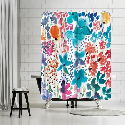 Americanflat Spring Florals by Rebecca Prinn 71" x 74" Shower Curtain