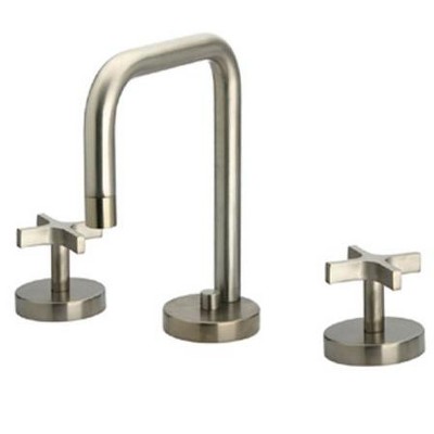 ALFI Metrohaus Lavatory Widespread Faucet with Swivel Spout and Pop-up Waste with Cross Handles