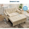 Sofa Bed Couch, Futon Sleeper Couches with Pull Out Bed, USB Convertible Sofa Cama for Small Spaces, 3 in 1 Loveseat Furniture Lounge Recliner - 2 of 4