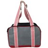 Munora - 'Candy Cane' Fashion Pet Carrier - 15"L x 8"W x 11"H - Striped Handbag Strap Design - 4 of 4