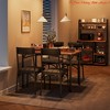 Dining Room 5-Piece Dining Table Set for 4, Kitchen Table Set with 4 Upholstered Chair, Space-Saving and Modern DesigN - 2 of 4
