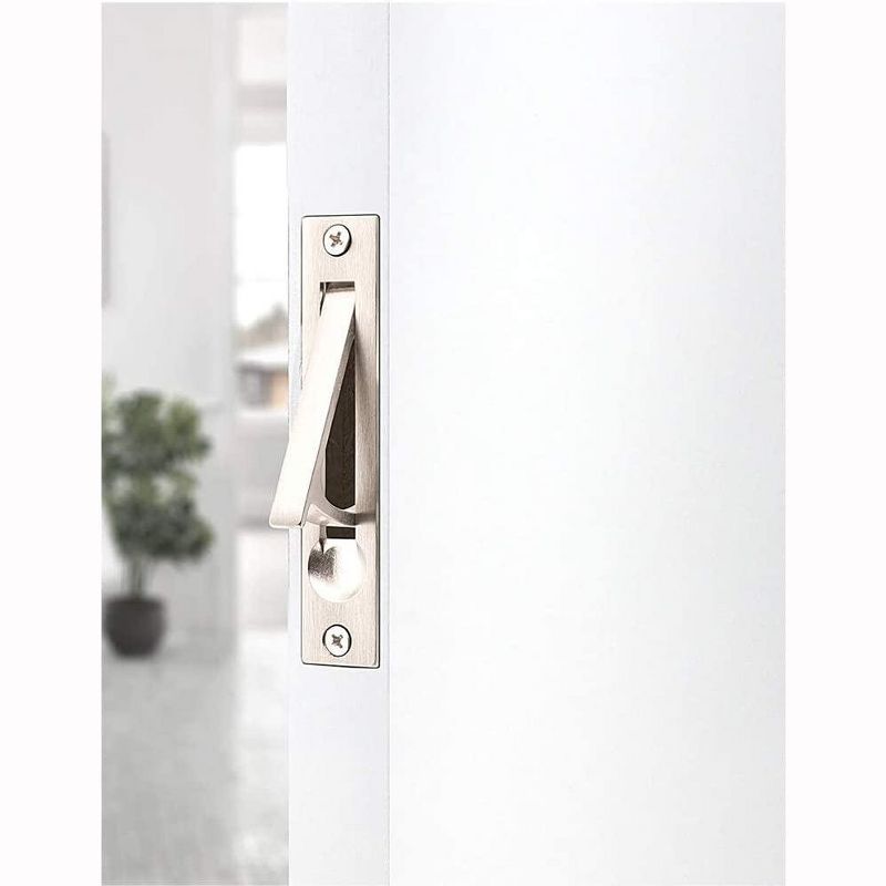 Wood Grip Edge Pull Suitable for Closet, Bathroom, Laundry, and Hallway Doors - 2 Pack - Beige, 3 of 5