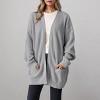 BLUEMING Womens Oversized Cardigans Casual Soft Open Front Long Sleeve Knit Cardigan Sweaters with Pockets - 3 of 4