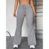 Womens Yoga Pants Drawstring Waist Pocket Outdoor Casual Trouser - 4 of 4