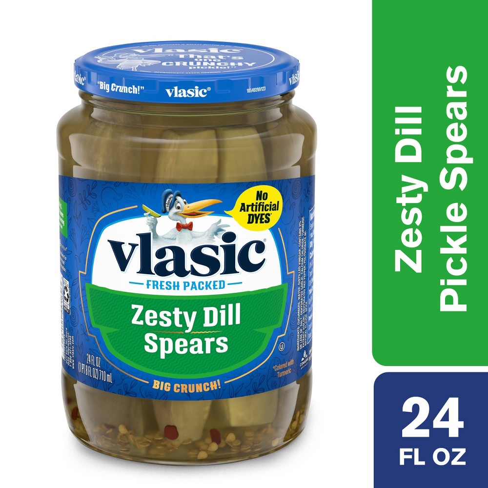 UPC 054100001603 product image for Vlasic Zesty Dill Pickle Spears - 24oz | upcitemdb.com