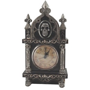 Tekky Toys Animated Haunted Raven Clock Halloween Decoration - 6.9 in - Gray - 1 of 1