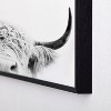 Sisi and Seb Peeking Highland Cow Metal Framed Art Print - Deny Designs - 4 of 4