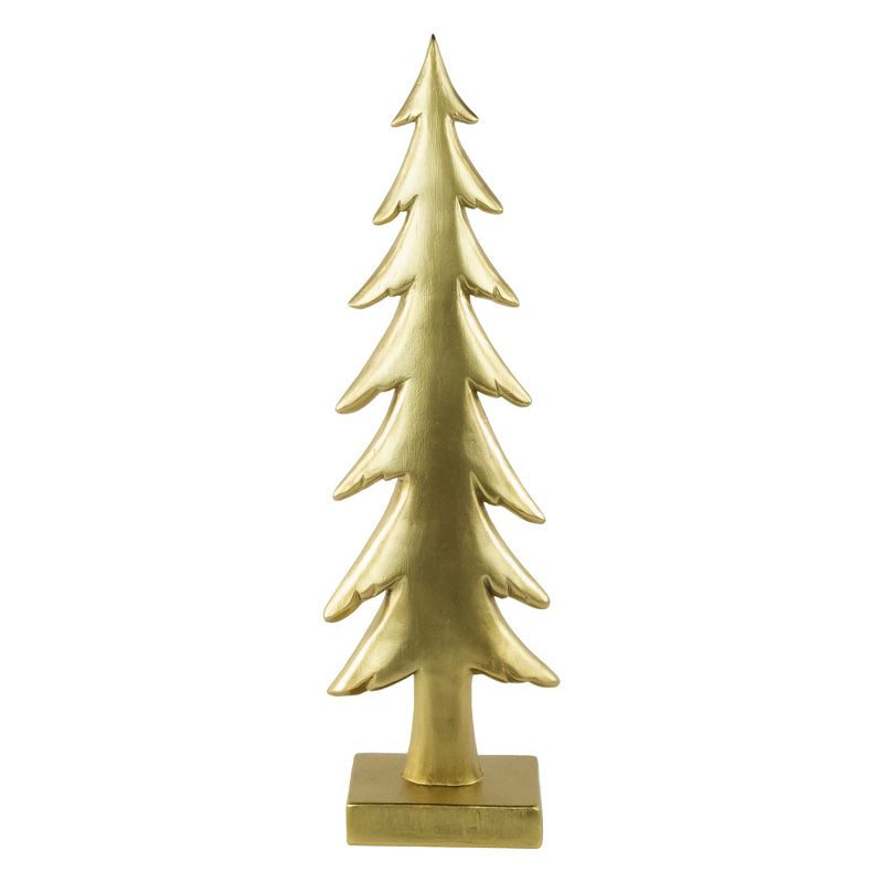 Northlight 16" Gold Christmas Tree Tabletop Decoration, 1 of 6