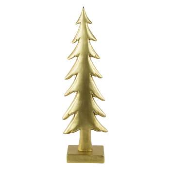 Northlight 16" Gold Christmas Tree Tabletop Decoration