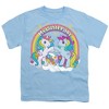 My Little Pony Retro Unicorn Fist Bump Kids T Shirt For Youth, Light Blue - 2 of 4