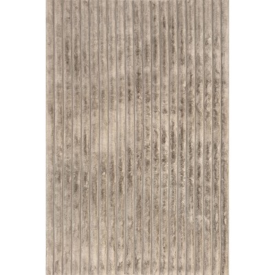 Nuloom Kai Cozy Plush Stripe Faux Rabbit Pet Friendly Premium Machine Washable Area Rug