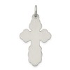 Black Bow Jewelry Sterling Silver Antiqued Eastern Orthodox Cross Pendant, 13 x 25mm - 3 of 4