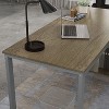 FUFU&GAGA Adjustable L Shaped Study Table Storage Drawers - 2 of 4
