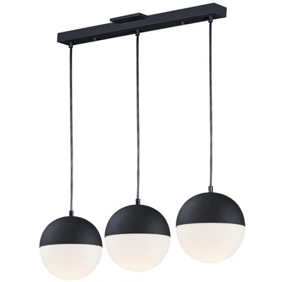 ET2 Lighting Half Moon 3 - Light Pendant in  Black