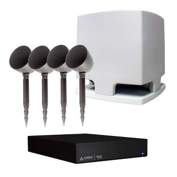 Current Audio Outdoor Landscape Audio Package - Includes Amplifier, 4 Landscape Speakers, and a Subwoofer