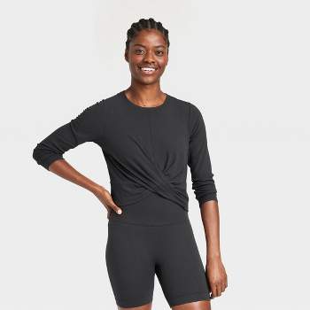 Long Sleeve : Workout Tops & Workout Shirts for Women : Target