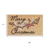 HomeRoots 17" X 29" Natural And Brown Merry Christmas Outdoor Coir Door Mat - 3 of 4
