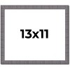 PosterPalooza | Photo Size Textured Grey Picture Frame - UV Acrylic, Foam Board Backing, Hanging Hardware - 2 of 4