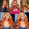 Jessie's Wig 28 Inch Wavy Wig 4*1 Synthetic Hair Omber Orange 1 Pc/Pack - 2 of 4