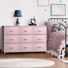 Sorbus 9 Drawers Dresser- Storage Unit with Steel Frame, Wood Top, Fabric Bins - for Bedroom, Closet, Office and more - 2 of 4