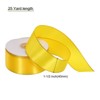 Unique Bargains Double Face Wide Satin Ribbon with Gold Edges for Wedding Bouquet - 2 of 4